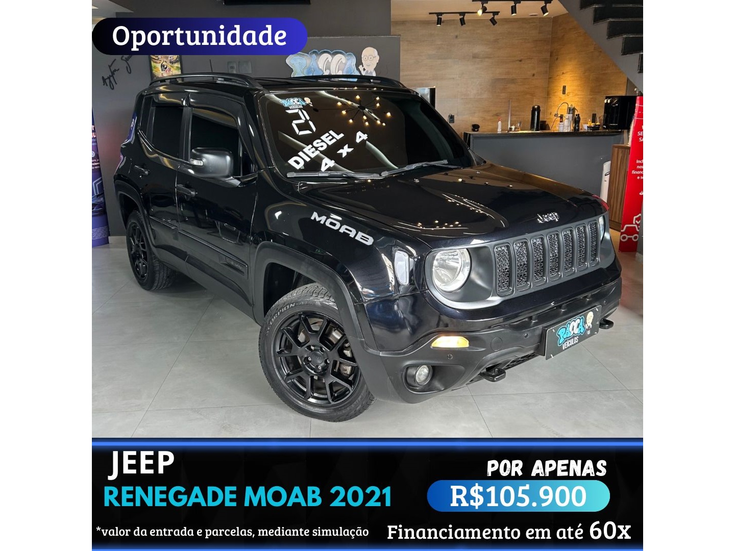 JEEP RENEGADE 2.0 16V TURBO DIESEL MOAB 4P 4X4 AUTOMÁTICO