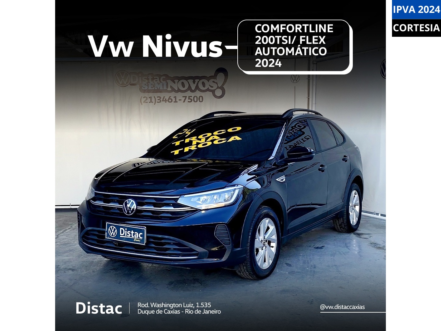 VOLKSWAGEN NIVUS 1.0 200 TSI TOTAL FLEX COMFORTLINE AUTOMÁTICO