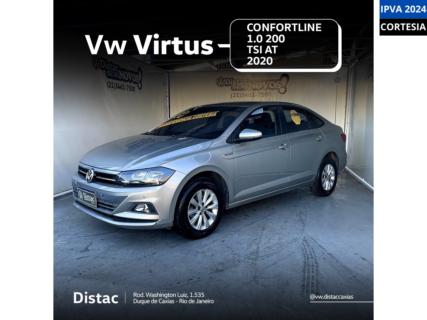 VOLKSWAGEN VIRTUS 1.0 200 TSI COMFORTLINE AUTOMÁTICO