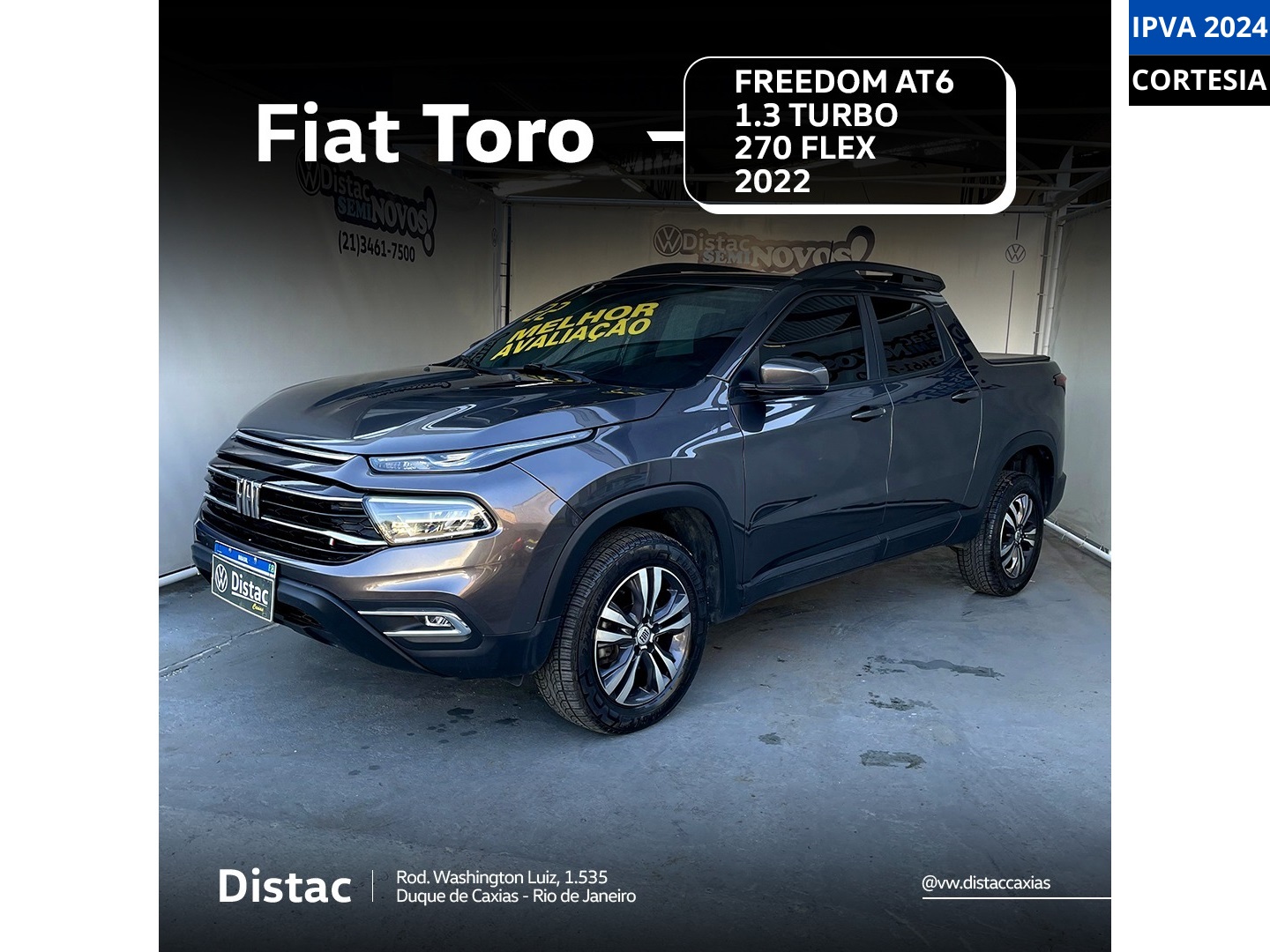 FIAT TORO 1.3 TURBO 270 FLEX FREEDOM AT6