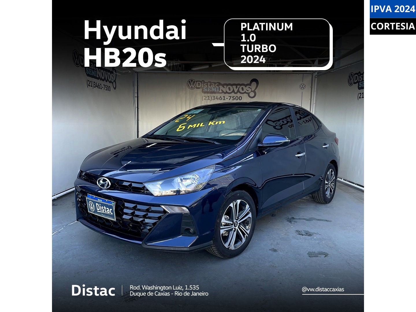 HYUNDAI HB20S 1.0 TGDI FLEX PLATINUM SAFETY AUTOMÁTICO