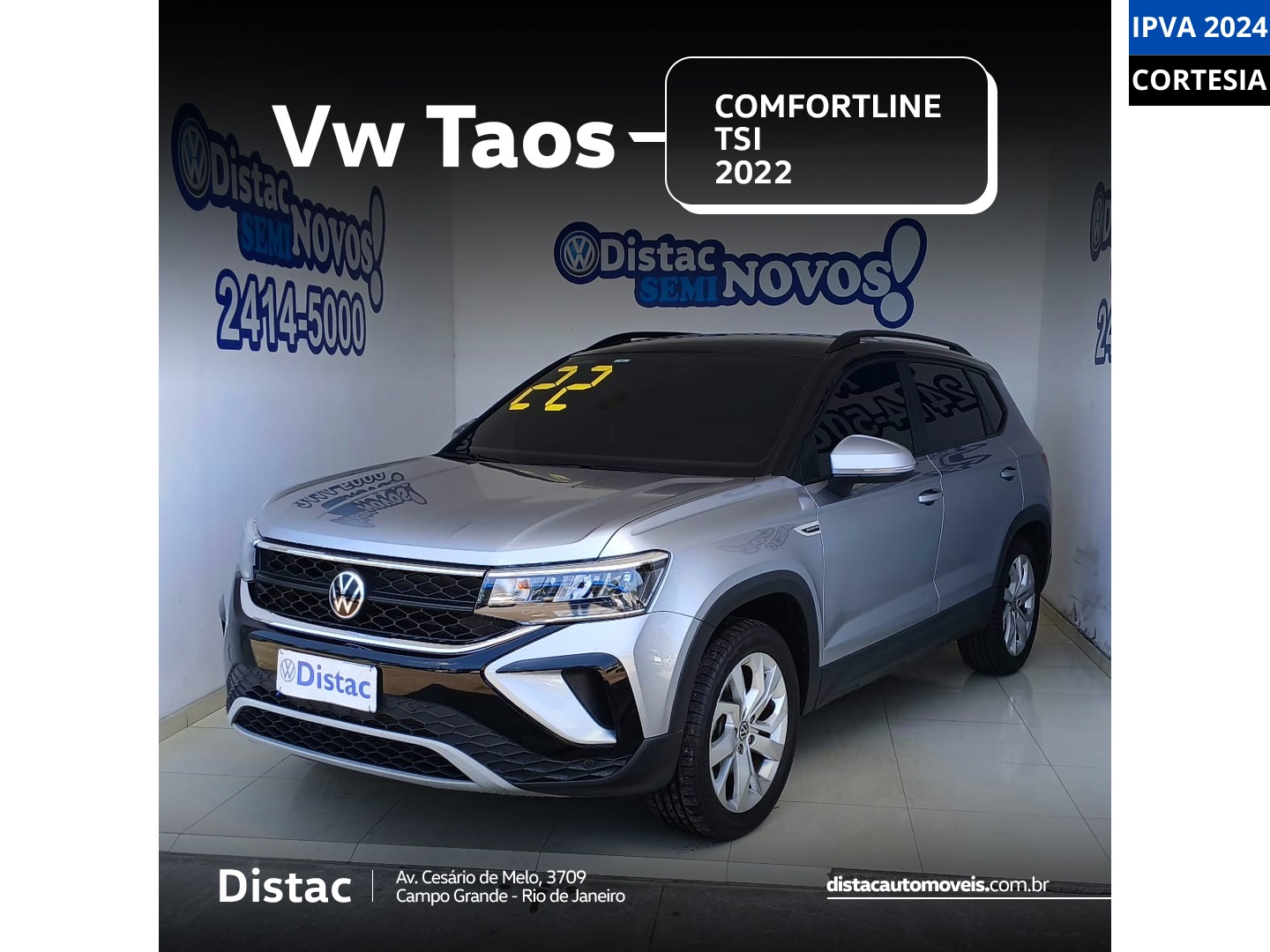 VOLKSWAGEN TAOS 1.4 250 TSI TOTAL FLEX COMFORTLINE AUTOMÁTICO