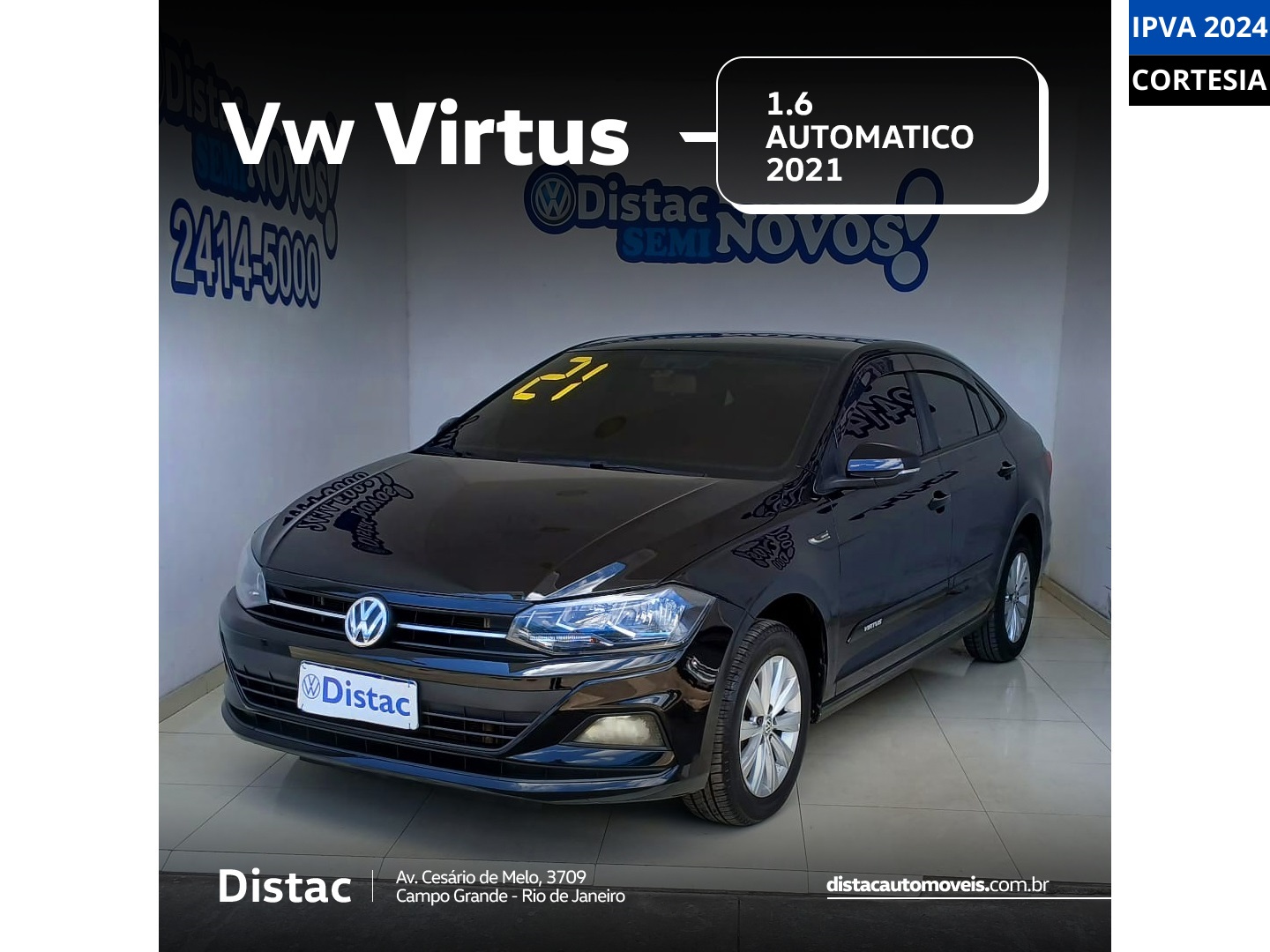 VOLKSWAGEN VIRTUS 1.6 MSI TOTAL FLEX AUTOMÁTICO