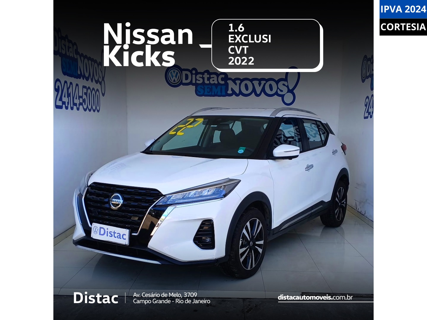 NISSAN KICKS 1.6 16V FLEXSTART EXCLUSIVE XTRONIC