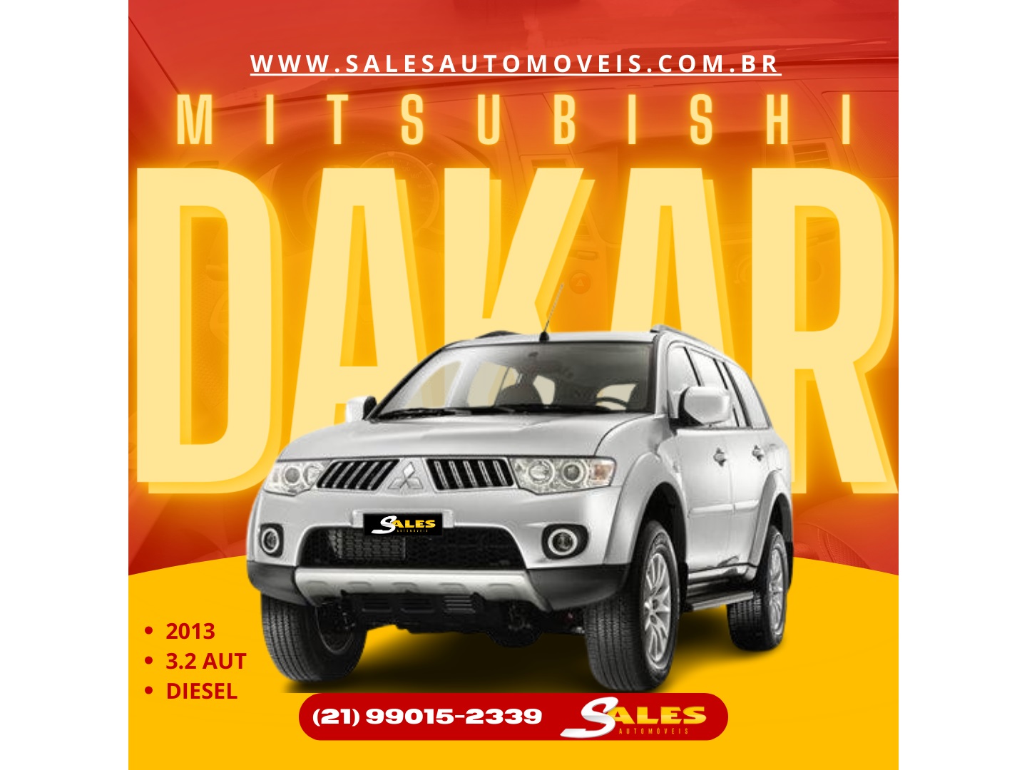 MITSUBISHI PAJERO DAKAR 3.2 HPE 4X4 7 LUGARES 16V TURBO INTERCOOLER DIESEL 4P AUTOMÁTICO